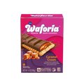 Waforia Caramel Cream chocolate bar packaging on a white background