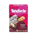 Waforia Coconut Cream wafer box on a white background