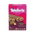 Waforia Hazelnut Cream wafers packaging on a white background