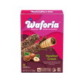 Waforia Hazelnut Cream wafer box on a white background
