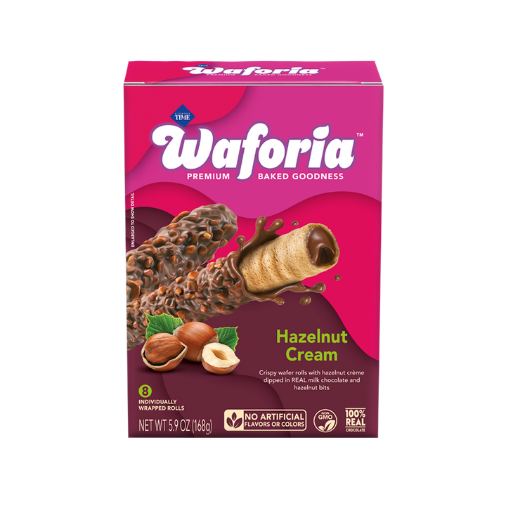 Chocolate-Enrobed Rolled Wafers – Hazelnut Cream (Case of 6 Boxes)